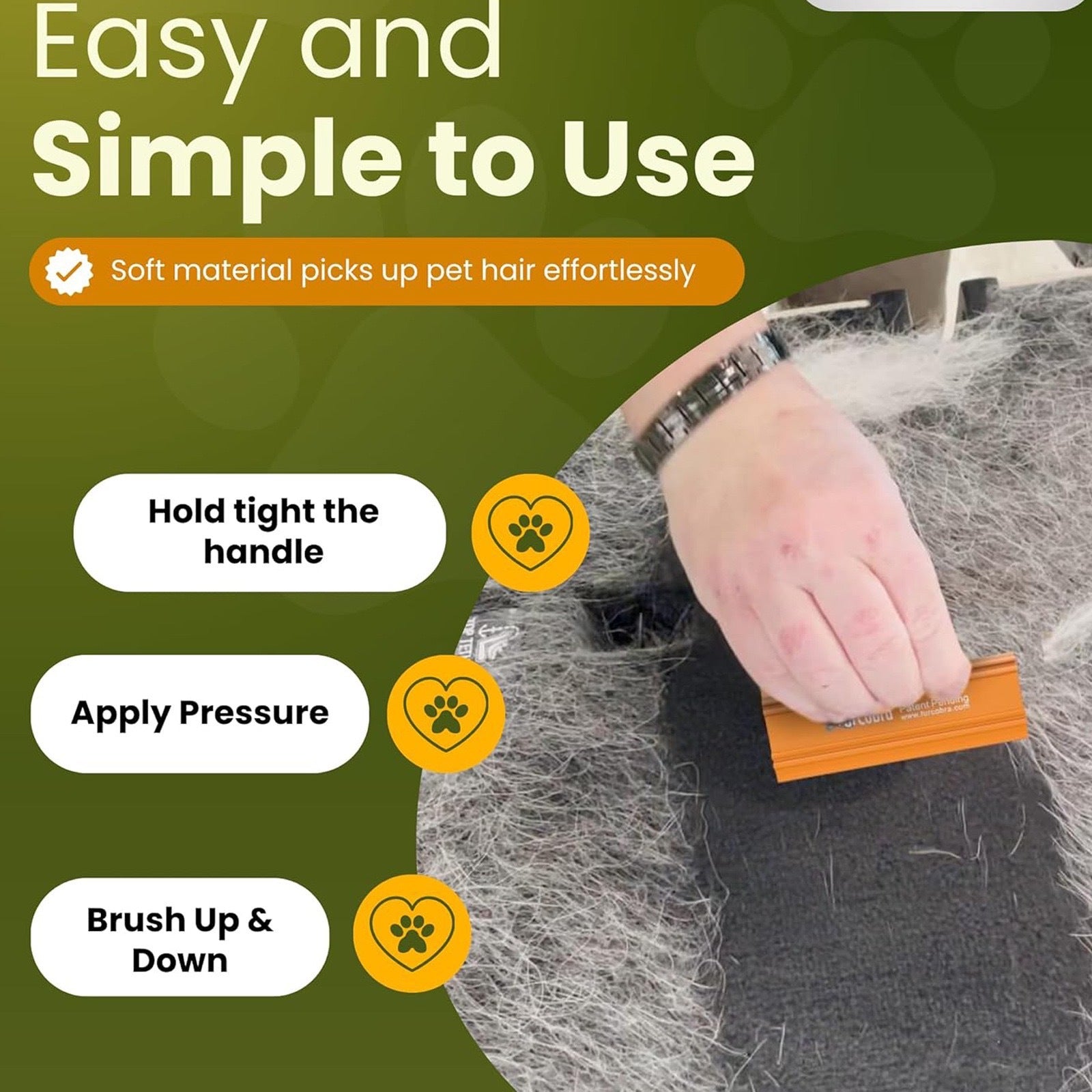 Raspador de Pelo para Mascotas MFM ACTIVITY | Elimina Pelo de Alfombras y Sofás